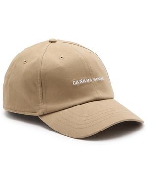 Canada Goose Stretch-Cotton Logo Baseball Cap - Natural