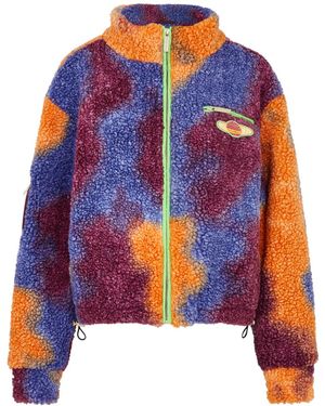 Helmstedt Safiya Tie-dye Fleece Jacket - Blue