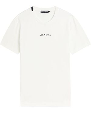 Tシャツ ショートスリーブ コットン Dolce & Gabbana レタリング ブラックのウィメンズ Tシャツ ショートスリーブ コットン Dolce