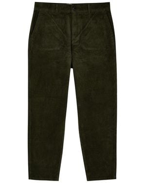 Les Deux Kody Straight-Leg Corduroy Trousers - Green