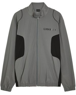 God Made Phantom Logo Cotton Track Jacket - Gray
