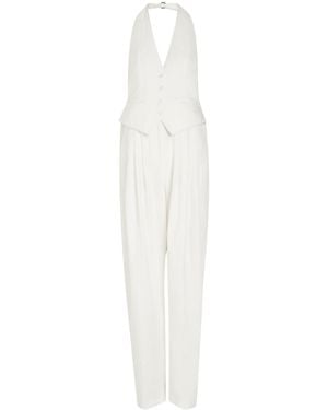 Ronny Kobo Rex Tailored Woven Jumpsuit - White