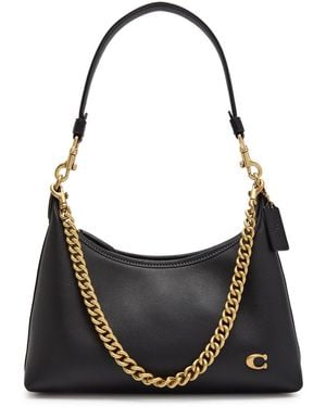 COACH Juliet 25 Leather Shoulder Bag - Black