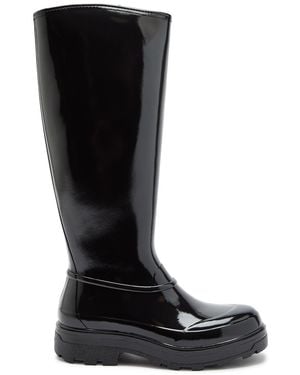 Kassl X Tretorn Tijntje Glossed Rubber Wellington Boots - Black