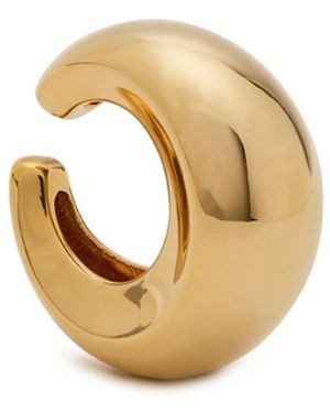 Nina Gordon Concave Small 14Kt Vermeil Ear Cuff - White