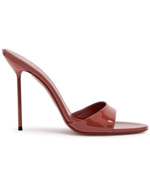 Paris Texas Lidia 105 Patent Leather Mules - Brown