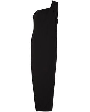 Ronny Kobo Xaden One-Shoulder Crepe Maxi Dress - Black