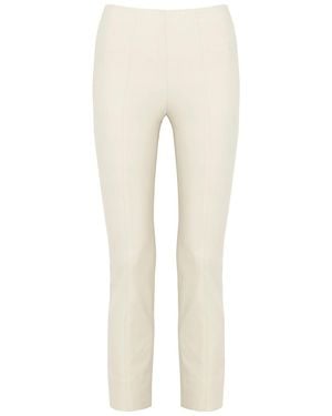 Vince Slim-Leg Stretch-Jersey Trousers - Natural
