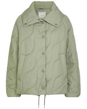 Varley Fabia Quilted Nylon Jacket - Green