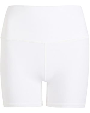 Varley Freesoft High Rise 4 Stretch-Jersey Shorts - White
