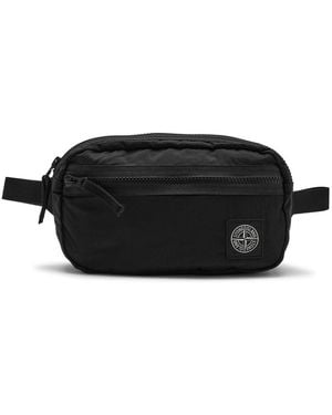 Stone Island Marsupio Logo-Appliquéd Belt Bag - Black