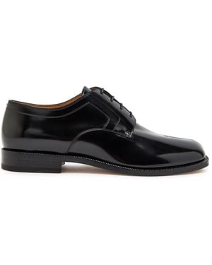 Maison Margiela Tabi Split-Toe Leather Shoes - Black