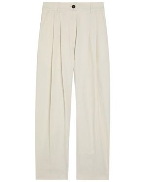 Studio Nicholson Pleated Barrel-Leg Woven Trousers - White