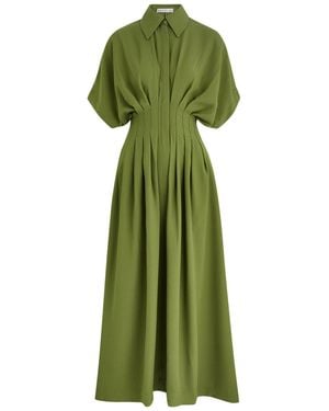 Palmer//Harding Courage Maxi Shirt Dress - Green