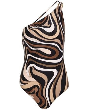 PUCCI Marmo Printed Swimsuit - White