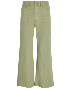PAIGE Anessa Wide-Leg Jeans - Green