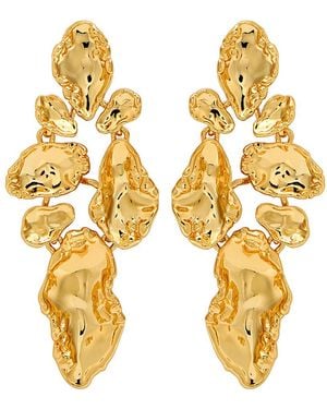 Alexis Brut 14Kt-Plated Drop Earrings - Metallic