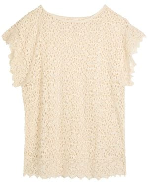 Suzie Kondi Kristina Open Cotton-Knit Mini Kaftan - Natural