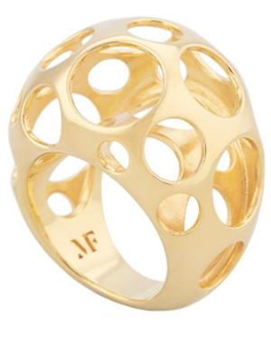Maria Frering Repetition-Plated Ring - Metallic