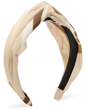 Eugenia Kim Trish Printed Satin Headband - Natural