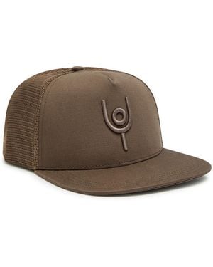 Now You Live Trucker Logo-Embroidered Twill Cap - Brown