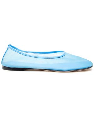 Dear Frances Balla Mesh Ballet Flats - Blue