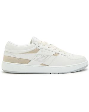 Givenchy G Move Panelled Leather Trainers - White