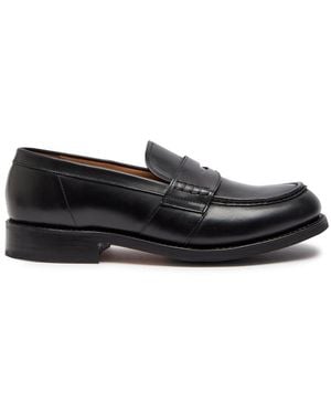 Grenson Nate Leather Loafers - Black