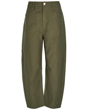 Rag & Bone Stevie Utility Tapered-Leg Cotton Pants - Green