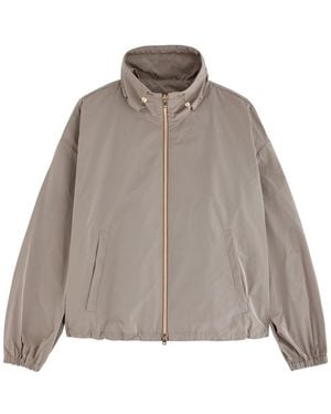 Herno Cropped Shell Jacket - Brown
