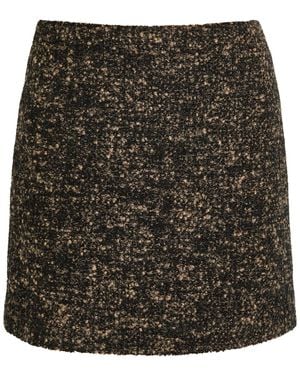 Blazé Milano Coci Bouclé Mini Skirt - Black