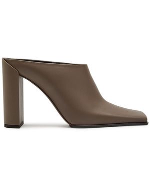 Alaïa Leather Mules - Brown
