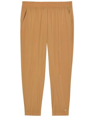 Now You Live Saxby Tapered-Leg Shell Joggers - Natural