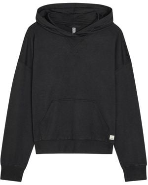 Vuori Halo Modern Hooded Stretch-Jersey Sweatshirt - Black