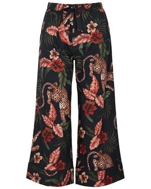 Desmond & Dempsey Soleia Printed Cotton Pyjama Trousers - Blue
