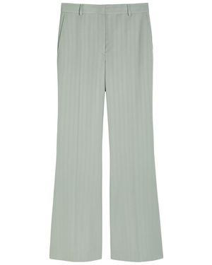 Stella McCartney Bootcut Wool Pants - Green