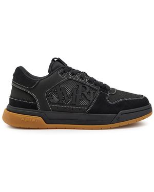 Amiri Classic Logo-Appliquéd Suede Trainers - Black