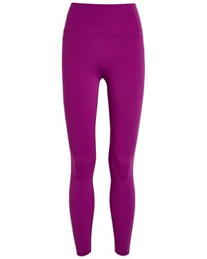 Vuori All The Feels Stretch-Jersey Leggings - Purple