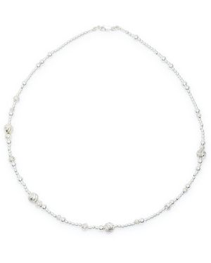 Sapir Bachar Eternity Beaded Sterling Necklace - White
