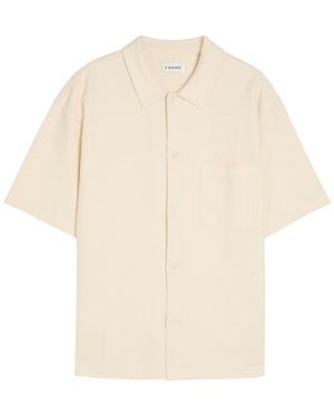 FRAME Knit Cotton Shirt - White