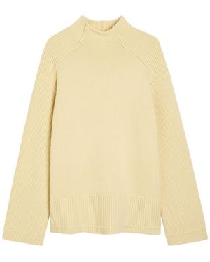 Maria McManus Mock-Neck Merino Wool And Cashmere-Blend Jumper - Natural