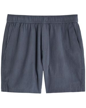 PAIGE Teague Cotton Shorts - Blue