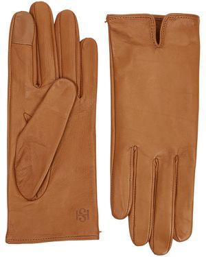 Handsome Stockholm Essentials Leather Gloves - Brown