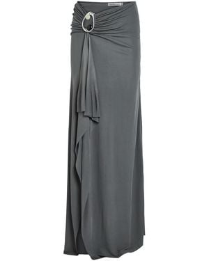 Christopher Esber Orica Cut-Out Jersey Maxi Skirt - Gray