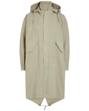 A.P.C. Hooded Cotton Parka Coat - Green