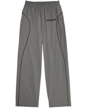 God Made Phantom Logo Cotton Track Trousers - Grey