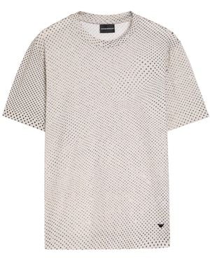 Emporio Armani Printed Jersey T-Shirt - White