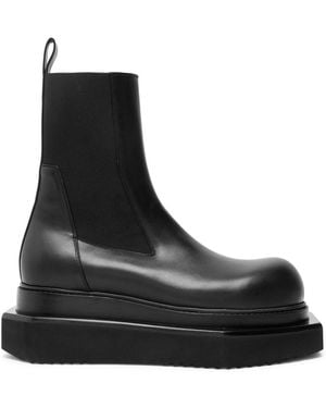 Rick Owens Beatle Turbo Cyclops Leather Chelsea Boots - Black
