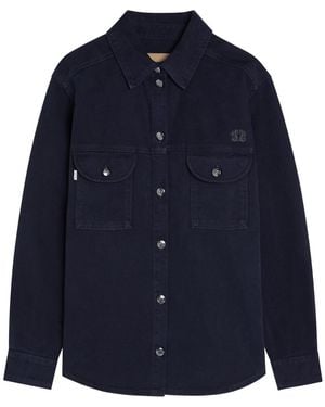 Blazé Milano Berber Logo-Embroidered Denim Shirt - Blue