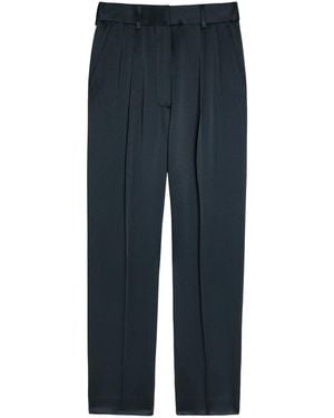 Blazé Milano Fox Satin Trousers - Blue